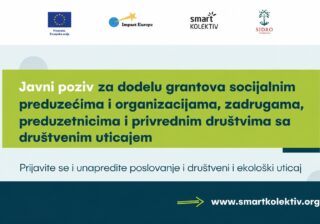Javni poziv za dodelu grantova socijalnim preduzećima i organizacijama, zadrugama, preduzetnicima i privrednim društvima sa pozitivnim društvenim uticajem